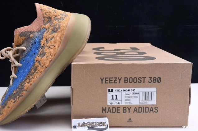 OAT ADIDAS BLUE REFLECTIVE YEEZY 380 FX9847 BOOST 0916
